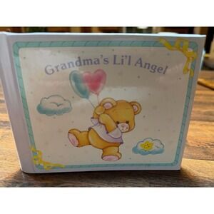 Vintage 1980s Russ baby photo album "Grandmas Li'l angel" Grammy's brag book.